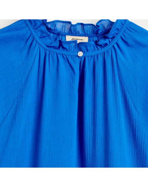 Robe longue Pattie en Coton bleue