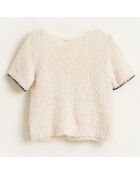 Pull 100% Coton Bio Nomed fluffy écru