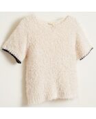 Pull 100% Coton Bio Nomed fluffy écru