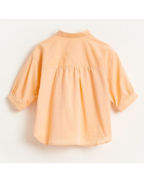 Ave Orangefarbenes Baumwollhemd