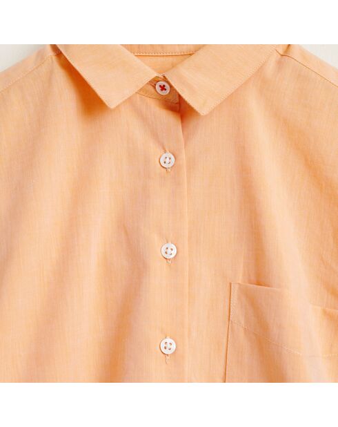 Ave Orangefarbenes Baumwollhemd