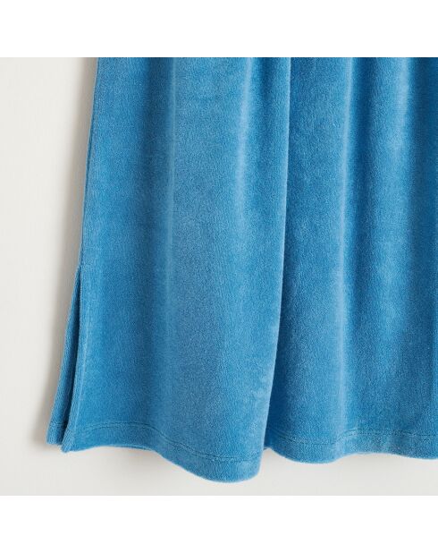 Jupe midi Mona en Coton mélangé bleue