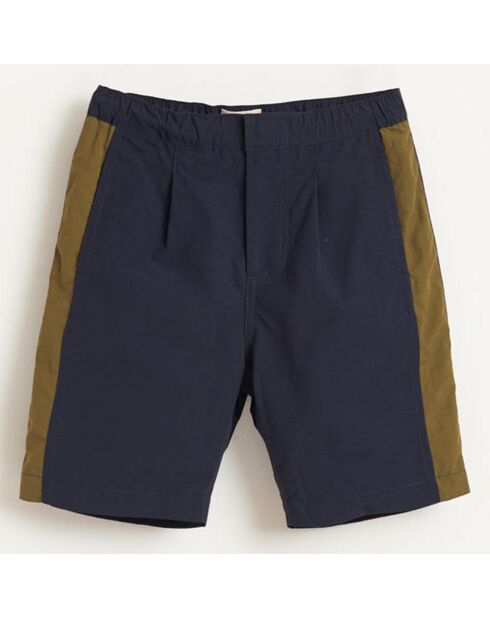 Short Jonn en Coton mélangé à bande marine