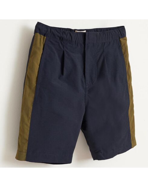Short Jonn en Coton mélangé à bande marine