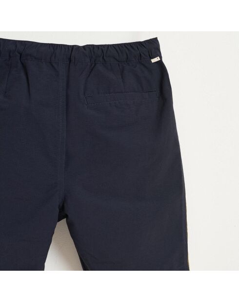 Short Jonn en Coton mélangé à bande marine