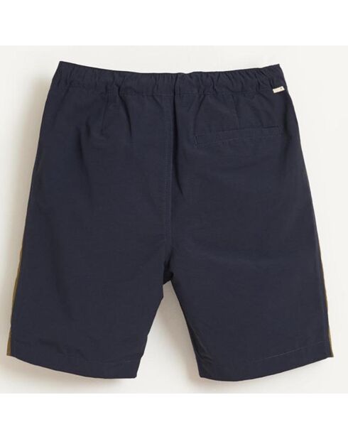 Short Jonn en Coton mélangé à bande marine