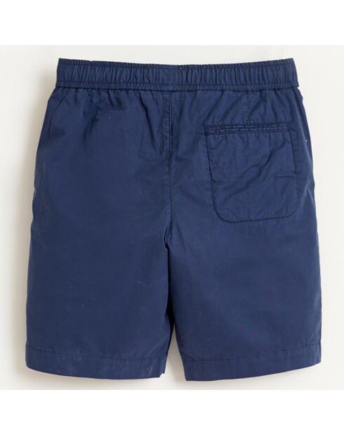 Short Pawl en Coton bleu nuit