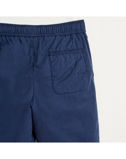 Short Pawl en Coton bleu nuit