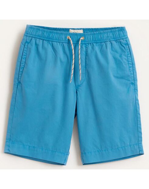 Short Pawl en Coton bleu turquoise