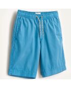Short Pawl en Coton bleu turquoise
