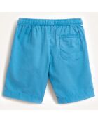 Short Pawl en Coton bleu turquoise