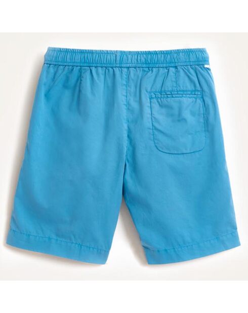 Short Pawl en Coton bleu turquoise