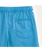 Short Pawl en Coton bleu turquoise