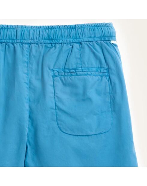 Short Pawl en Coton bleu turquoise