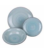 Set de vajilla azul Baita Acqua - 18 piezas