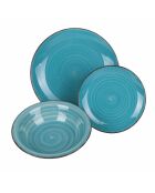 Set de vajilla azul Baita Acqua - 18 piezas
