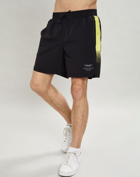 Short de Bain Aston Martin Racing fluo noir
