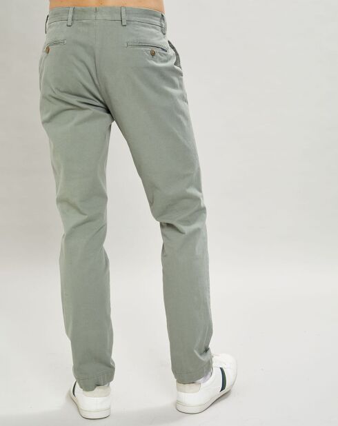 Pantalon chino Slim Fit Core Kensington vert sauge