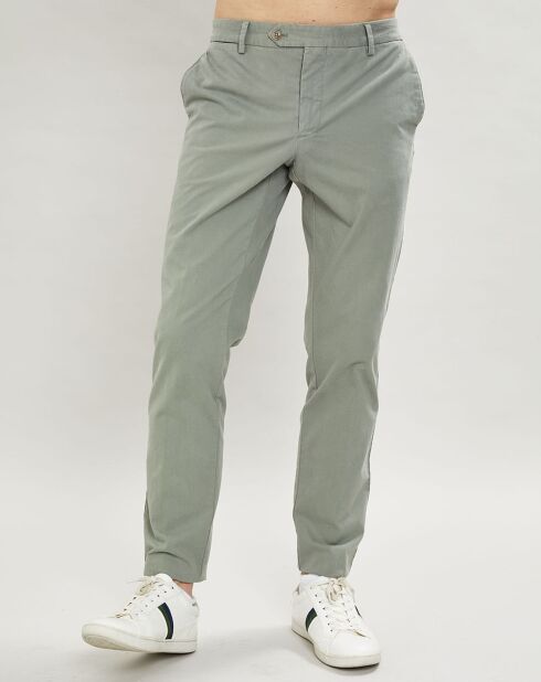 Pantalon chino Slim Fit Core Kensington vert sauge