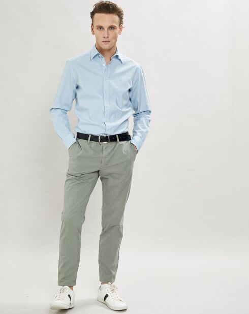 Chemise Slim Fit Oxford bleu clair