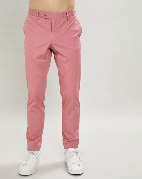 Pantalon chino Milleraie rose moyen