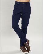 Pantalon en denim uni bleu