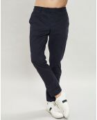 Pantalon chino Kensington uni bleu marine