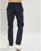 Pantalon chino Kensington uni bleu marine