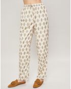 Pantalon Kilim imprimé beige