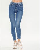 Jean taille haute Skinny bleu