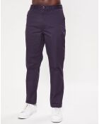 Pantalon chino Slim Fit Stuart uni stretch bleu marine