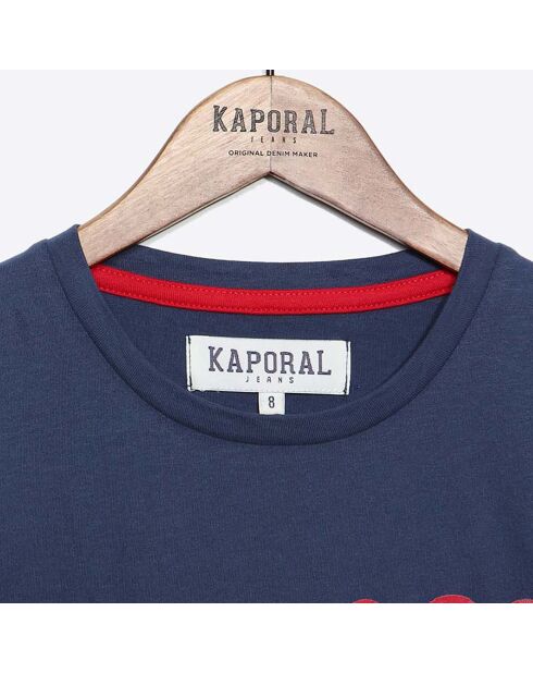 T-Shirt en Coton à logo vintage bleu foncé