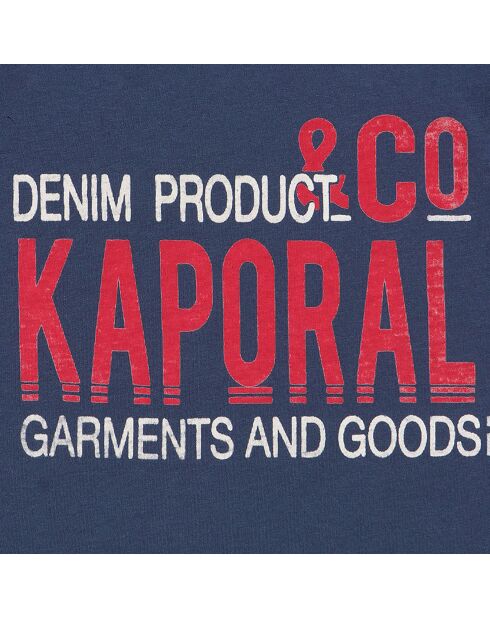 T-Shirt en Coton à logo vintage bleu foncé