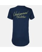 T-Shirt en Coton Underground bleu marine