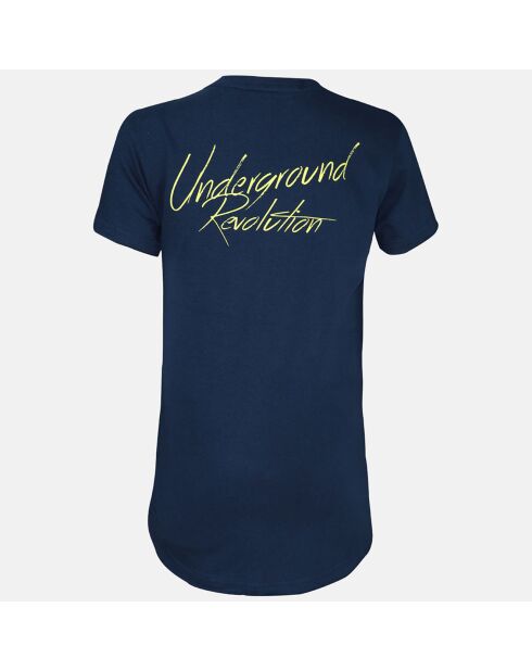 T-Shirt en Coton Underground bleu marine