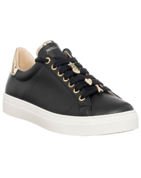 Baskets en Cuir Anita noires