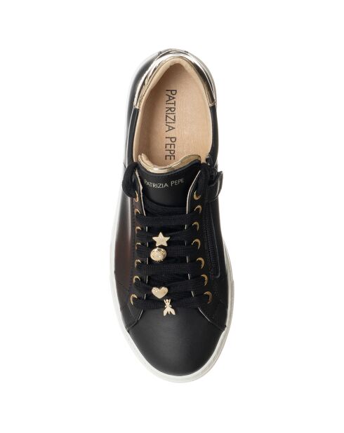 Baskets en Cuir Anita noires