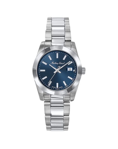 Montre Femme Quartz en Acier Mathy I  argentée