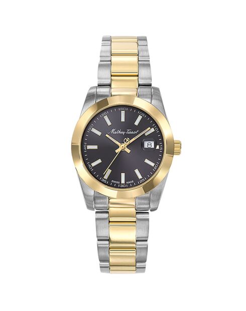 Montre Femme Quartz en Acier Mathy I argenté/doré