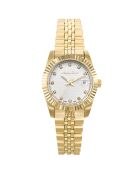 Montre Femme Quartz en Acier Mathy III dorée