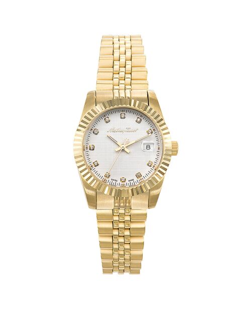 Montre Femme Quartz en Acier Mathy III dorée