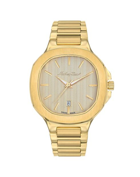 Montre Homme Quartz en Acier Evasion dorée