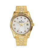 Montre Mixte en Acier Mathy II Quartz dorée
