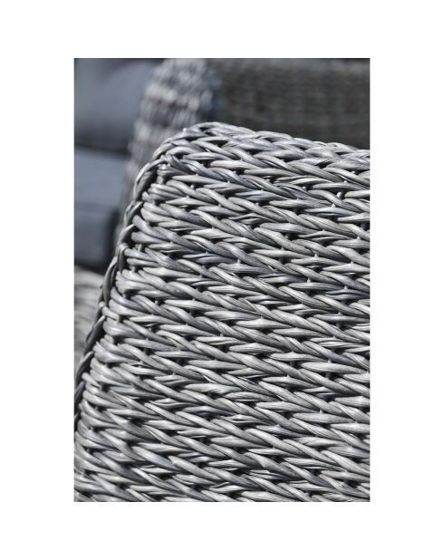 Bahamas 7-Sitzer-Gartenmöbel aus anthrazitgrauem Webharz