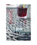 Bahamas 7-Sitzer-Gartenmöbel aus anthrazitgrauem Webharz