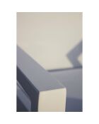 Lettino multiposizione Ibiza in alluminio e textilene bianco - 210x75x50/98 cm