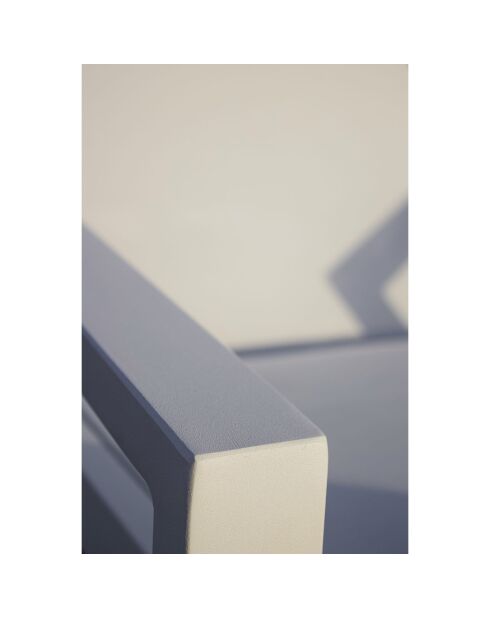 Lettino multiposizione Ibiza in alluminio e textilene bianco - 210x75x50/98 cm