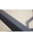 Ibiza Sonnenliege mit mehreren Positionen aus Aluminium und anthrazitgrauem Textilene — 210x75x50/98 cm