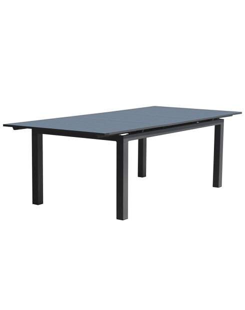 Miami Gartentisch aus Aluminium mit automatischer Verlängerung in Anthrazitgrau - 240/300x100x77 cm