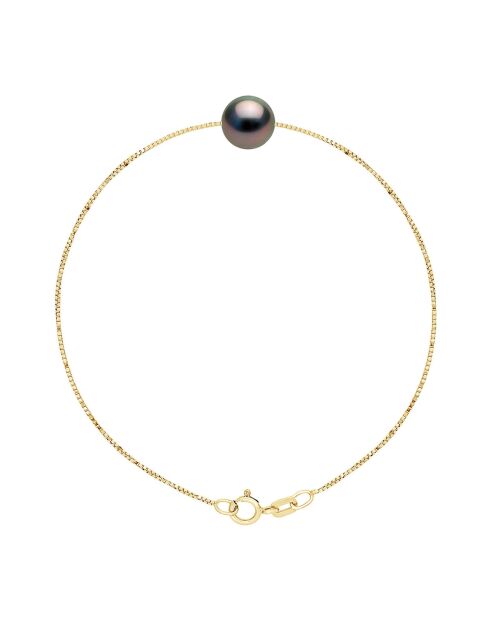 Bracelet en Or jaune & Perle de Tahiti ronde